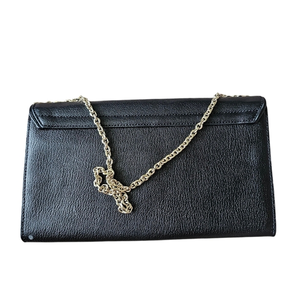 Kate Spade New York Manor Place Shea Black Embellished Leather Clutch Bow Bag - Picture 7 of 7